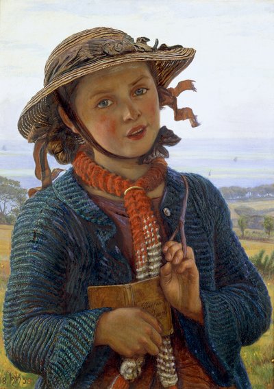 Das Hymne des Schulmädchens, 1859 von William Holman Hunt