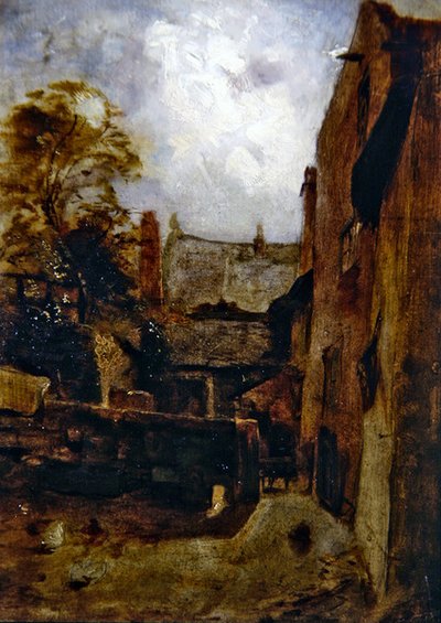 Skizze für Bidestone Bauernhaus von William Huggins
