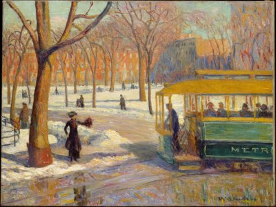 Der grüne Wagen von William James Glackens