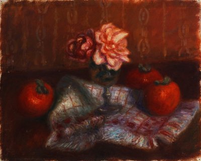 Rosen und Kakis von William James Glackens