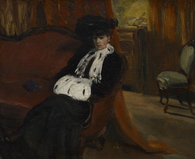 Der Hermelin Muff von William James Glackens