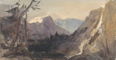 Alpenlandschaft, möglicherweise das Matterhorn von William James Muller