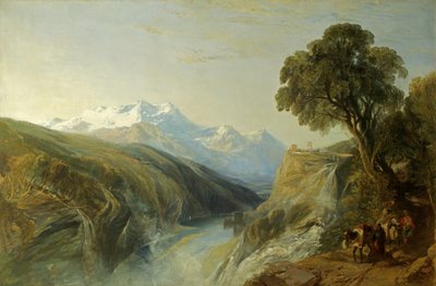 Eine alpine Szene von William James Muller