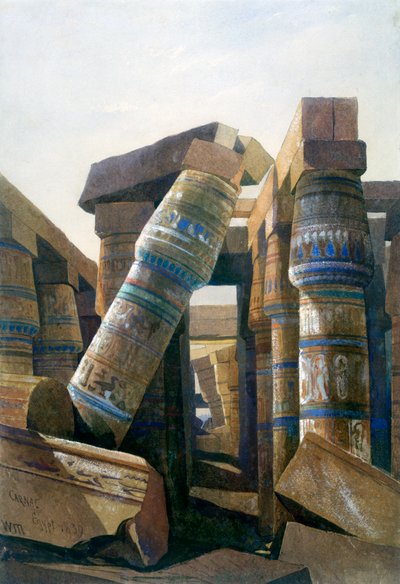 Säulenhalle, Karnak von William James Muller