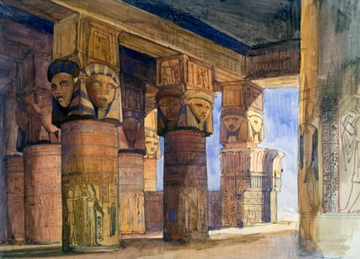 Tempel von Dendera, Oberägypten, 1839 von William James Muller