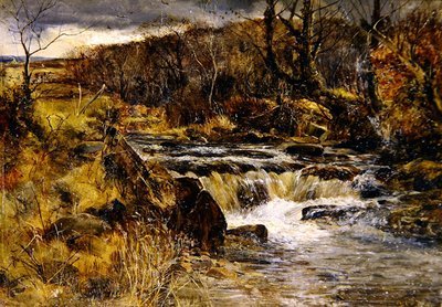 Forellenbach in Wales von William Joseph J.C. Bond