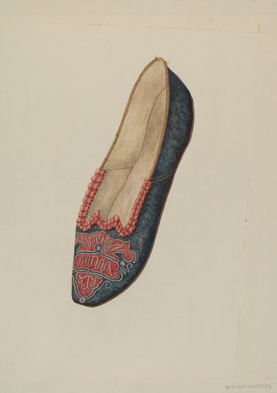 Abendpantoffel, ca. 1937 von William Kieckhofel
