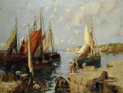 Muschelboote, Honfleur von William Lee Hankey