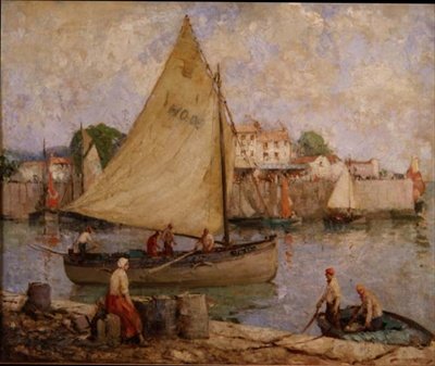 Auf dem Weg zum Fischgrund, Honfleur von William Lee Hankey
