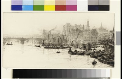 London Bridge, Cannon Street und Billingsgate von William Lionel Wyllie