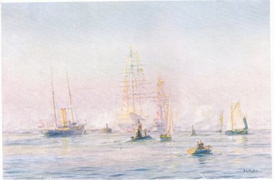 Hafen von Portsmouth 1912, 1915 von William Lionel Wyllie