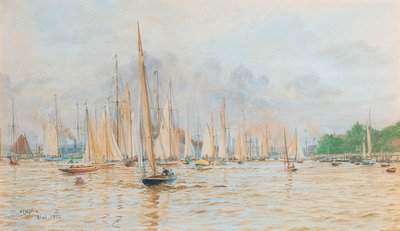 Die Regatta in Kiel von William Lionel Wyllie
