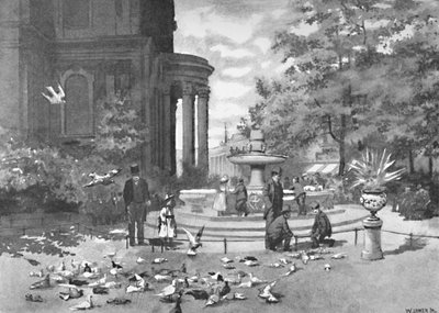 St. Pauls Churchyard, 1891 von William Luker