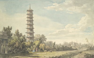 Blick auf die Wildnis in Kew, 1763 von William Marlow
