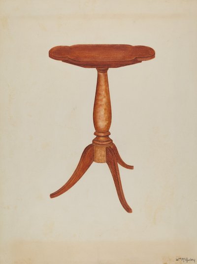 Kipptisch oder Kanttisch, 1937 von William McAuley