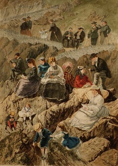 Besucher in Ilfracombe, Nord-Devon von William McConnell