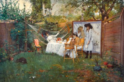 Frühstück im Freien von William Merritt Chase