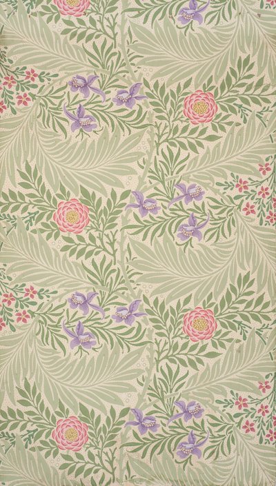 Rittersporn. Tapete, 1874 von William Morris