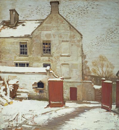 Hof im Schnee, Sutton Veny von William Nicholson