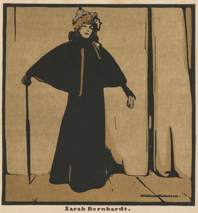 Zwölf Porträts: Sarah Bernhardt von William Nicholson