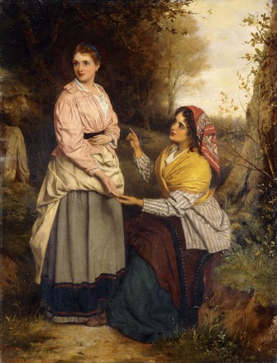 Die Prophezeiung der Zigeunerin, 1877 von William Oliver