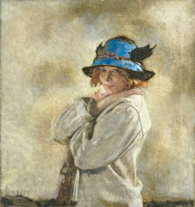 Der blaue Hut, 1912 von William Orpen