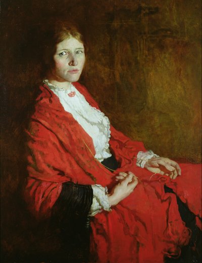Der rote Schal von William Orpen