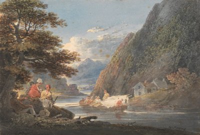 Auf dem Fluss Tivy, in der Nähe von Cardigan, Wales von William Payne