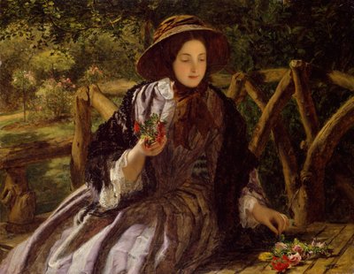 Gartenblumen machen einen Strauß, 1855-1856 von William Powell Frith