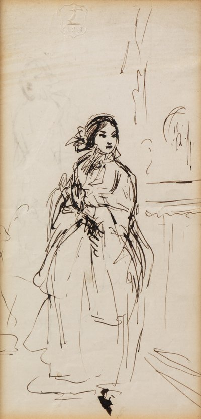 Eilendes Mädchen von William Powell Frith