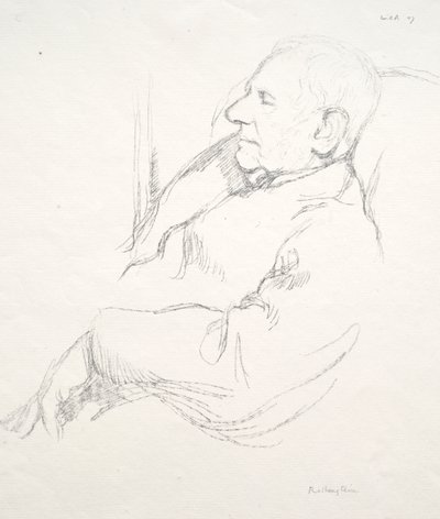 Sir Francis Seymour Haden schläft von William Rothenstein