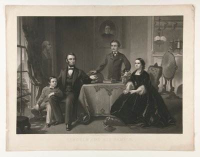 Lincoln und seine Familie von William Sartain