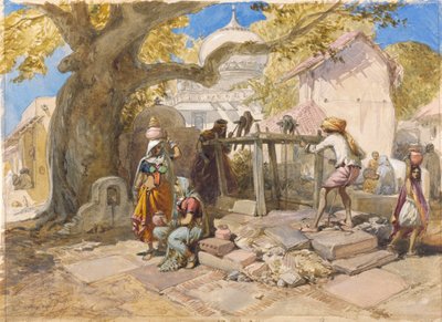 Der Dorfbrunnen von William Simpson