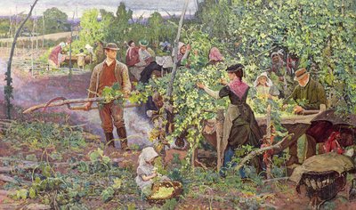 Hopfenpflücker, ca. 1870 von William Small