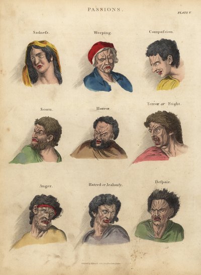Leidenschaften aus der Physiognomie von William Smellie