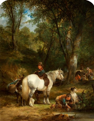 Zigeunerlager von William Snr. (circle of) Shayer