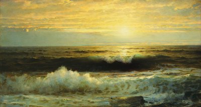 Ein orangefarbener Sonnenuntergang, 1897 von William Trost Richards