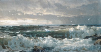 Brandung auf Felsen von William Trost Richards