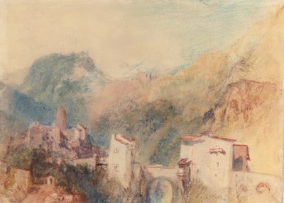 Eine Burg im Val d’Aosta von Joseph Mallord William Turner