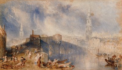 Inverness, vom anderen Ufer des River Ness von Joseph Mallord William Turner