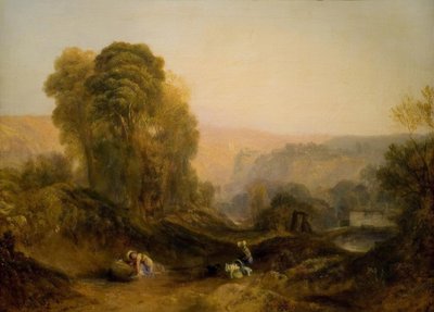 Landschaft in Derbyshire von Joseph Mallord William Turner