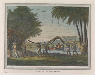 Szene in den Ostindien von William Walker
