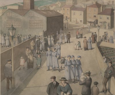 Verlassen der Munitionsfabrik von Winifred Knights