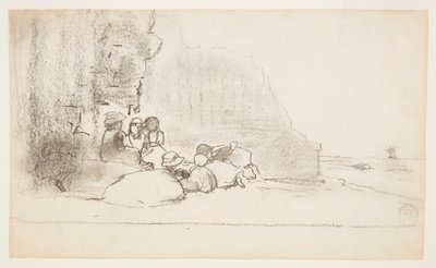 Kinder spielen am Strand, Cullercoats, England von Winslow Homer