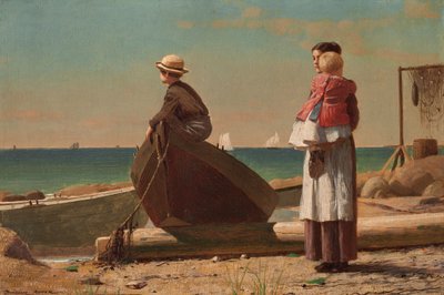 Papa kommt!, 1873 von Winslow Homer