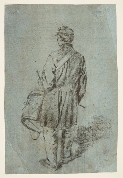 Trommler von hinten gesehen von Winslow Homer