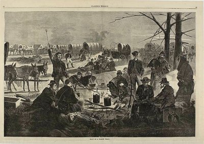 Halt eines Wagenzugs von Winslow Homer