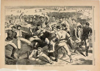 Ferien im Lager—Soldaten spielen „Fußball“ von Winslow Homer