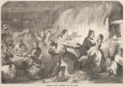 Schälparty findet die roten Ohren, 1857 von Winslow Homer