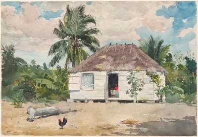 Einheimische Hütte in Nassau von Winslow Homer
